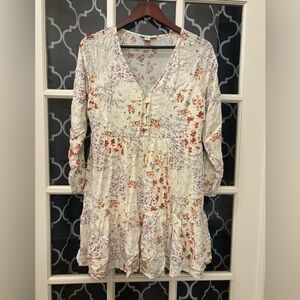 American Eagle Floral V-Neck Women's Dress - Small